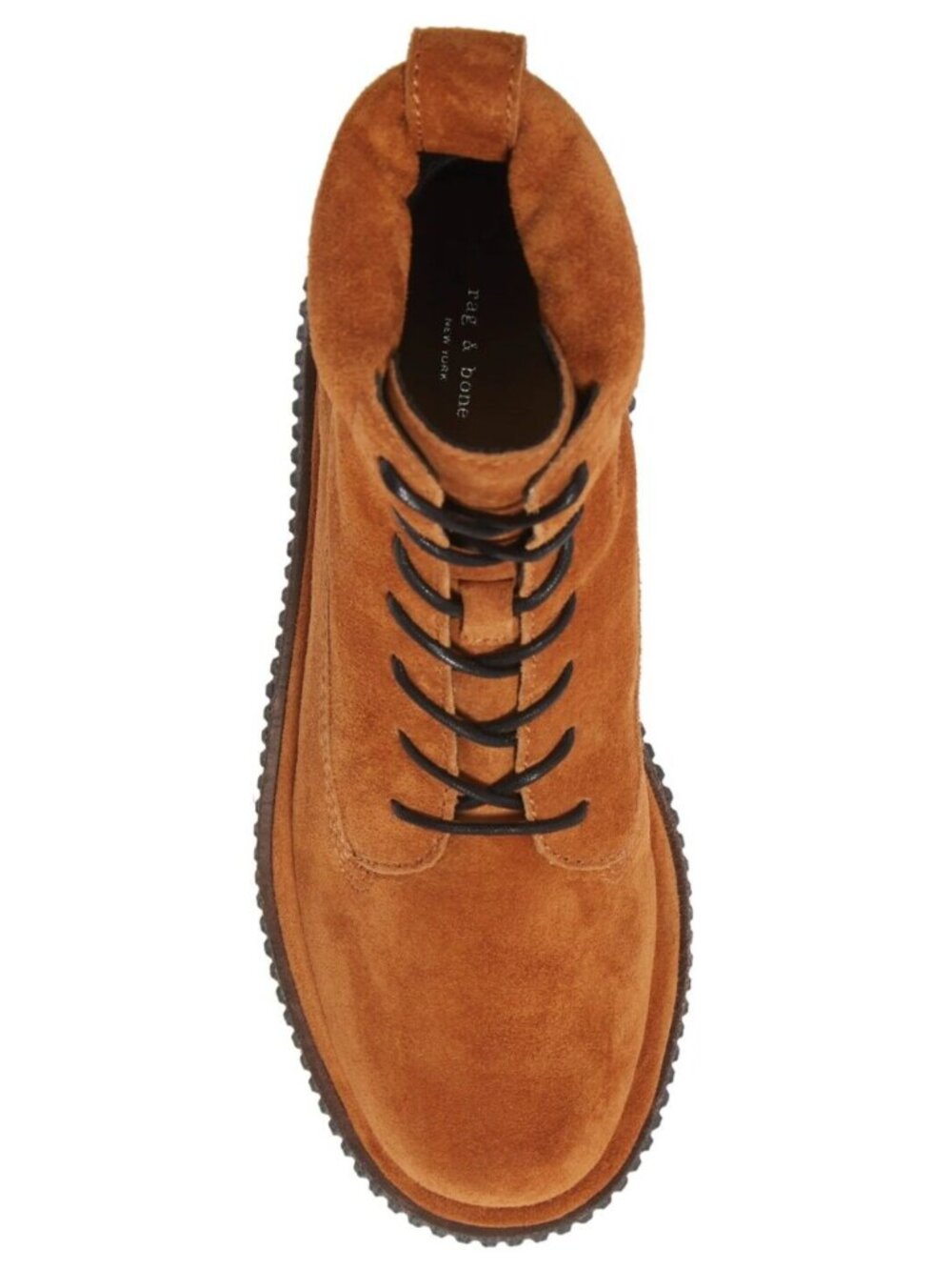 Rag & Bone Sloane Women's Suede Lace Up Ankle Boots Cinnamon Size 38.5 / US 8.5 - Picture 5 of 7